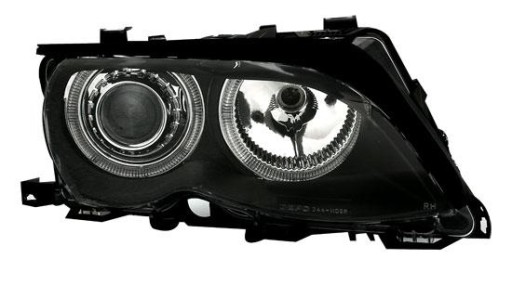 LAMPE FAROVI PREDNJI A.E. BMW E46 01-05 R LIM. CRNE LAMPE FAROVI PREDNJI A.E. BMW E46 01-05 R LIM. CRNE