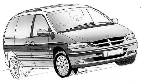 LAMPE FAROVI CHRYSLER VOYAGER 96-00 S LEČOM BLACK
