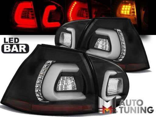 LAMPE FAROVI D. VW GOLF 5 10/03-09 BLACK LED BAR