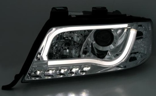 LAMPE FAROVI  PREDNJI AUDI A6 01-04 TFL TUBE LIGHT CHROME