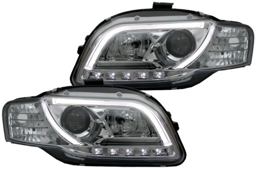 LAMPE FAROVI  PREDNJI AUDI A4 04-08 KROM TFL LIGHT BAR