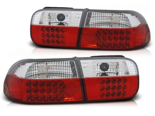 LAMPE FAROVI  ZADNJA LED HONDA CIVIC 91-95 2-4 D RED WHITE