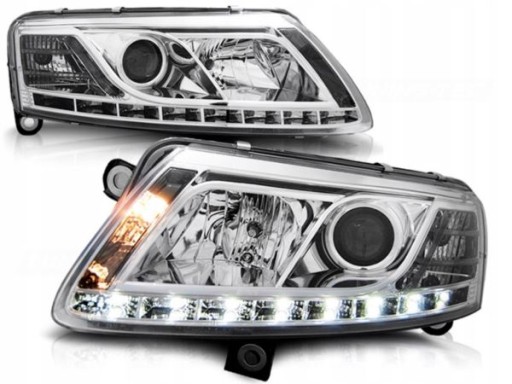 LAMPE FAROVI  PREDNJI AUDI A6 C6 04-08 H7/H1 KROM
