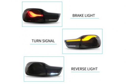 LAMPE FAROVI OLED BMW F32 F33 F36 F82 F83 SEQ SMOKE RED