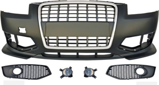 BRANIK PREDNJI AUDI A3 05-08 8P BLACK KROM BRANIK PREDNJI AUDI A3 05-08 8P BLACK KROM