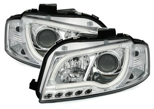 LAMPE FAROVI  PREDNJI AUDI A3 03-08 KROM TFL LIGHT BAR