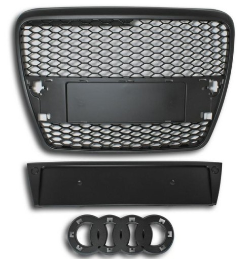 MASKA PREDNJI AUDI A6 4F 05-07 BLACK MATT