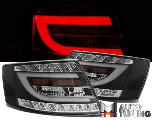 LAMPE FAROVI AUDI A6 C6 LIMUZINA / 04.04-08 BLACK LED 7PIN
