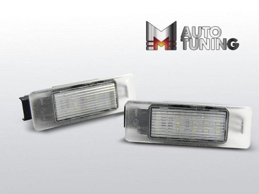 DUPLI / 2 KOMADA TAB. REGISTRACIJE PEUGEOT 308 407 CITROEN X3 C4 LED