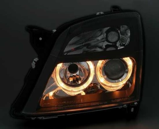LAMPE FAROVI P. ANGEL EYES OPEL VECTRA C 02-04 CRNE