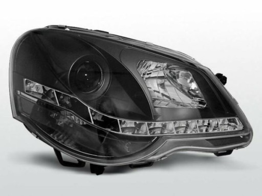 LAMPE FAROVI  PREDNJI VW POLO 9N3 04/05-09 BLACK