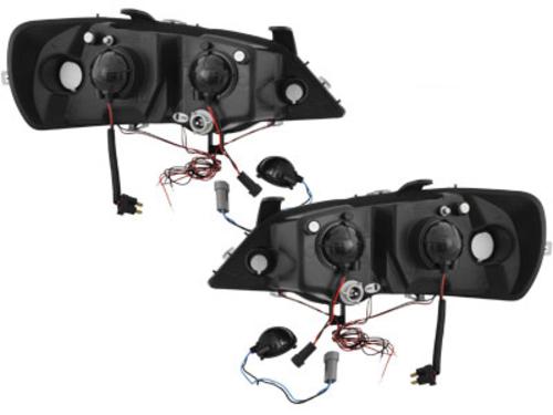 LAMPE FAROVI ANGEL EYES OPEL ASTRA G 98-04 BLACK