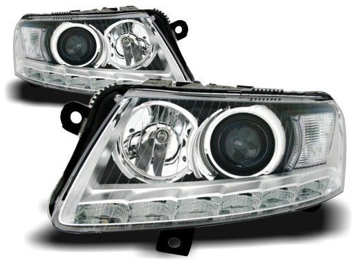 LAMPE FAROVI AUDI A6 C6 04.04-08 XENON DAYLIGHT CHROME RL