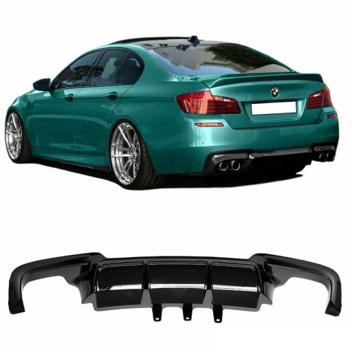 DIFUZOR BMW F10 F11 10- LOOK M5 DUET GLOSSY BLACK