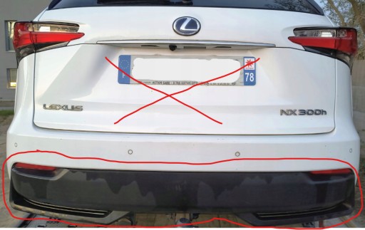 BRANIK ZADNJI DOLJNI SPÓD DIFUZOR KAMERA VEZNI LIM ČETVRTINA LEXUS NX I F-SPORT BRANIK ZADNJI DOLJNI SPÓD DIFUZOR KAMERA VEZNI LIM ČETVRTINA LEXUS NX I F-SPORT