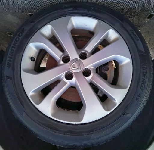 FELGA ALUMINIJSKE ALU 16 ŚWIEŻE GUME HANKOOK 4S 22R DACIA LODGY DOKKER FELGA ALUMINIJSKE ALU 16 ŚWIEŻE GUME HANKOOK 4S 22R DACIA LODGY DOKKER