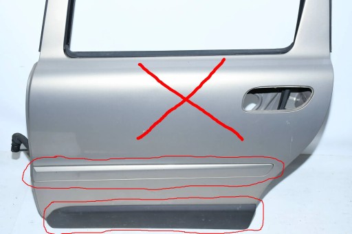 VOLVO XC70 I 00- LAJSNA DOLJNA SREDNJA GRANIČNA BRTVA VRATA LIJEVA STRANA ZADNJI