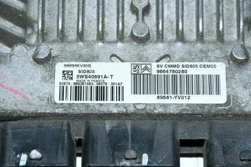 KOMPJUTER MODUL MOTORA 9664780280 CITROEN C1 1.4HDI