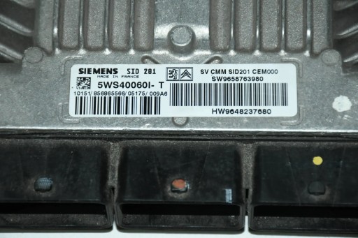 KOMPJUTER MODUL MOTORA 9648237680 PEUGEOT 607 2.7 HDI