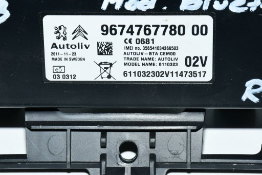 MODUL BLUETOOTH 9674767780 CITROEN DS3 MODUL BLUETOOTH 9674767780 CITROEN DS3