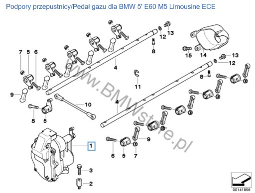 DODATAK / KONTROLOR MODUL REGULATOR PRZEPUSTNIC 7834494 BMW M5 E60 M6 E63 5.0 V10