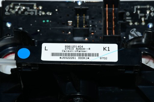 PANEL PREKIDAČA PROTOK KLIMATIZACIJE AC 8981201404 ISUZU D-MAX II REDIZAJN 17-