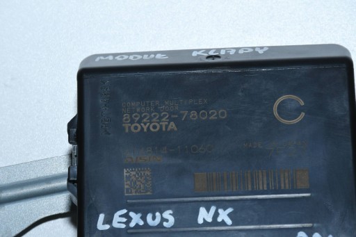 MODUL GEPEKA 89222-78020 LEXUS NX 2014- MODUL GEPEKA 89222-78020 LEXUS NX 2014-