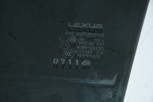 STAKLO VRATA LIJEVA STRANA ZADNJI TAMNA AS3 LEXUS NX 2014- STAKLO VRATA LIJEVA STRANA ZADNJI TAMNA AS3 LEXUS NX 2014-