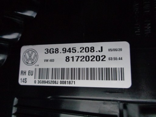 LAMPA FAR DESNA STRANA ZADNJA VW ARTEON 3G8 17- LED