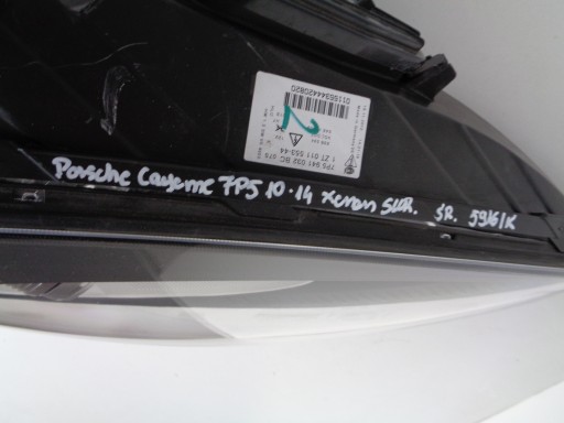 LAMPA FAR DESNA STRANA PORSCHE CAYENNE 7P 7P5 10-14 XENON ZAKRETNI