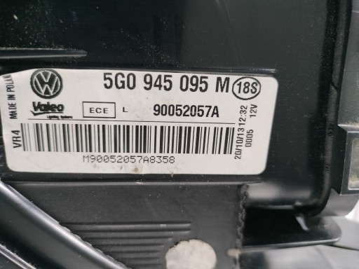 LAMPA FAR LIJEVA STRANA ZADNJA VW GOLF VII 7 5G 5G0 12- HATCHBACK (OBIČNI)