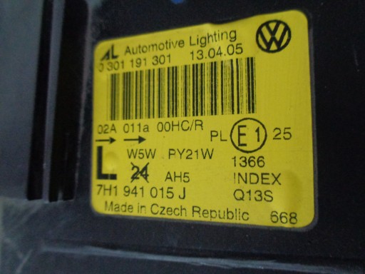 LAMPA FAR LIJEVA STRANA VW T5 7H 7H0 03-09