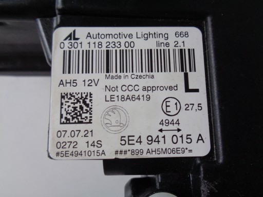 LAMPA FAR LIJEVA STRANA SKODA OCTAVIA IV 5E3 20- FULL LED