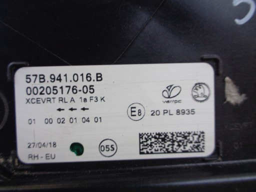 LAMPA FAR DESNA STRANA SKODA KAROQ 57A 17- FULL LED