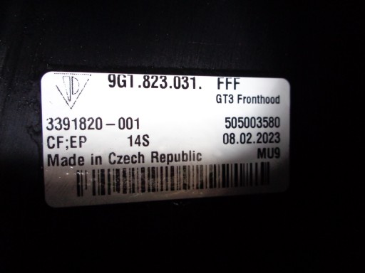 NOVO HAUBA PORSCHE CARRERA 911 992 GT3 KARBON