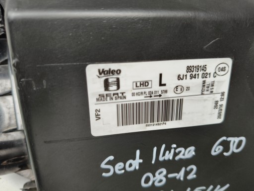 LAMPA FAR LIJEVA STRANA SEAT IBIZA 6J 6J0 08-12 LAMPA FAR LIJEVA STRANA SEAT IBIZA 6J 6J0 08-12