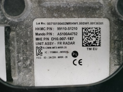 RADAR DISTRONIC ACC HYUNDAI SANTA FE IV 18- 99110-S1210 RADAR DISTRONIC ACC HYUNDAI SANTA FE IV 18- 99110-S1210