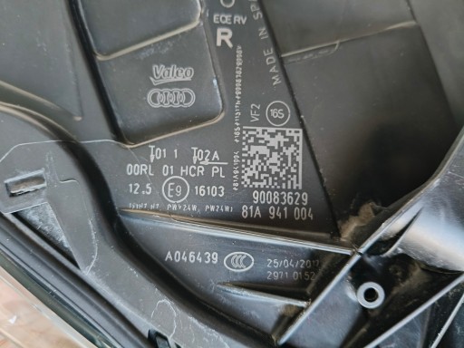 LAMPA FAR DESNA STRANA AUDI Q2 81A 16-