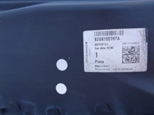 GOLI DESNA STRANA PREDNJA PRAG AUDI A1 II 82A 18- NR 53539 GOLI DESNA STRANA PREDNJA PRAG AUDI A1 II 82A 18- NR 53539