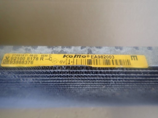 HLADNJAK KLIMATIZACIJE OPEL VIVARO II TRAFIC III