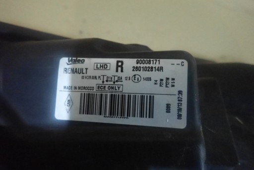 LAMPA FAR DESNA STRANA DACIA LODGY DOKKER 12-