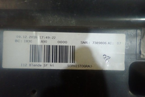 MASKA SPOJLER DODATAK NA BRANIK BRANIKA BMW I8