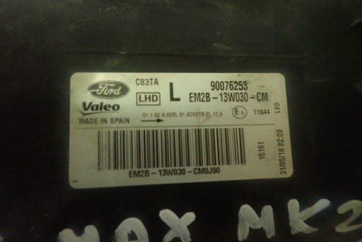 LAMPA FAR LIJEVA STRANA FULL LED FORD S MAX MK2 GALAXY MK4