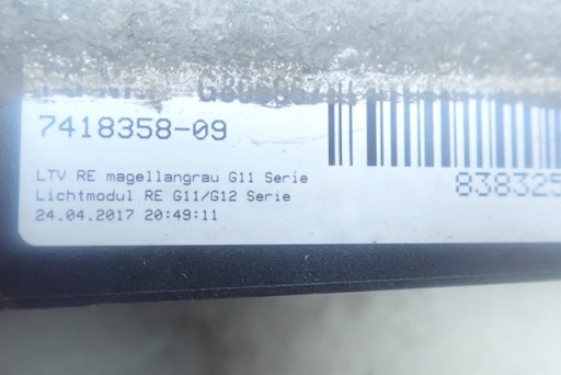 LAJSNA PRAGA DESNA STRANA PRAG BMW 7 VII G11 15-