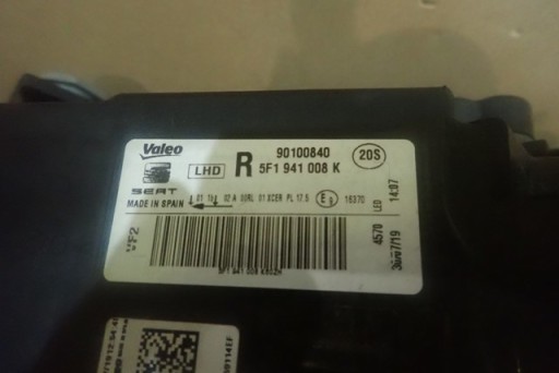 LAMPA FAR DESNA STRANA FULL LED SEAT LEON III 3 FL 17- LAMPA FAR DESNA STRANA FULL LED SEAT LEON III 3 FL 17-