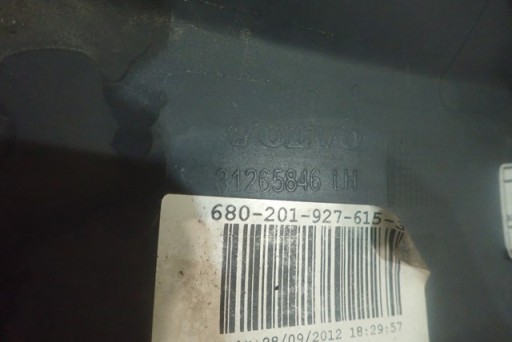 LAJSNA PRAGA LIJEVA STRANA PRAG VOLVO V40 2012-