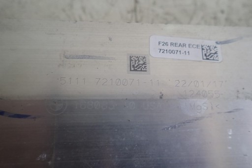 GREDA ISPOD BRANIK ZADNJI ZADNJA BMW X3 F25 2010-