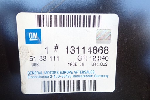 BLATOBRAN DESNA STRANA ZADNJI OPEL COMBO C 2000-