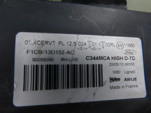 LAMPA FAR DESNA STRANA XENON FORD C MAX MK2 REDIZAJN