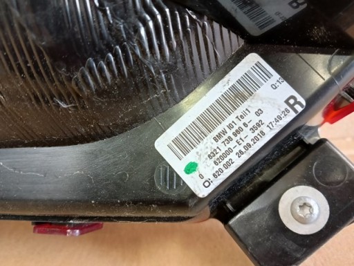 LAMPA FAR DESNA STRANA ZADNJA ZADNJI BMW I3 I01 LED 2013-